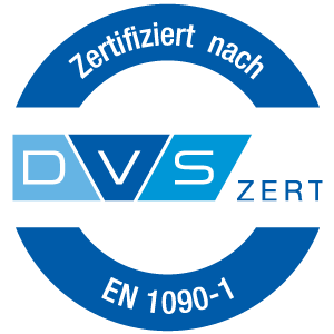 DVS zertifiziert Logo EN 1090-1