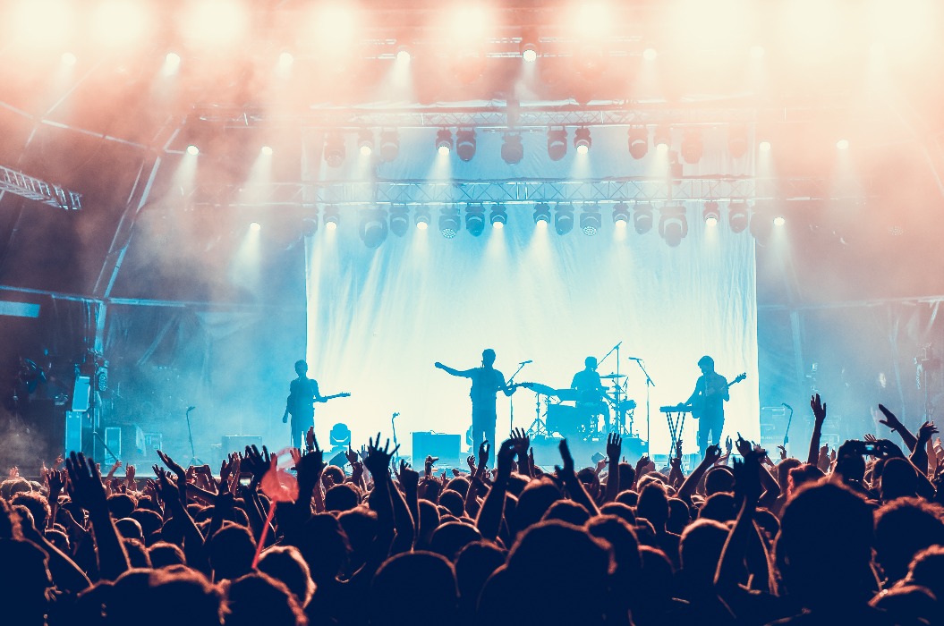 Das Publikum bei einem Konzert